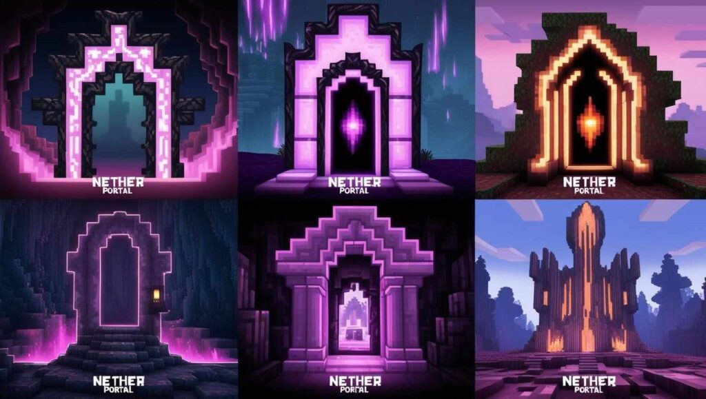 Cool Nether Portal Designs nether calculator